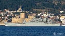 Russian warships join Syria war with rocket attacks