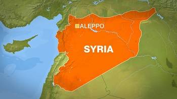Barrel bombs hit dozens attending Aleppo funeral